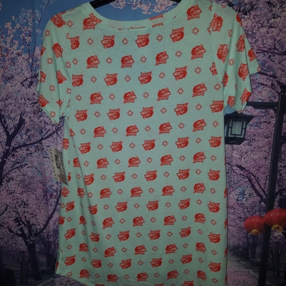 ๐ Women's LulaRoe Wolf Print Sleep Top Size X-Small - Picture 5 of 10